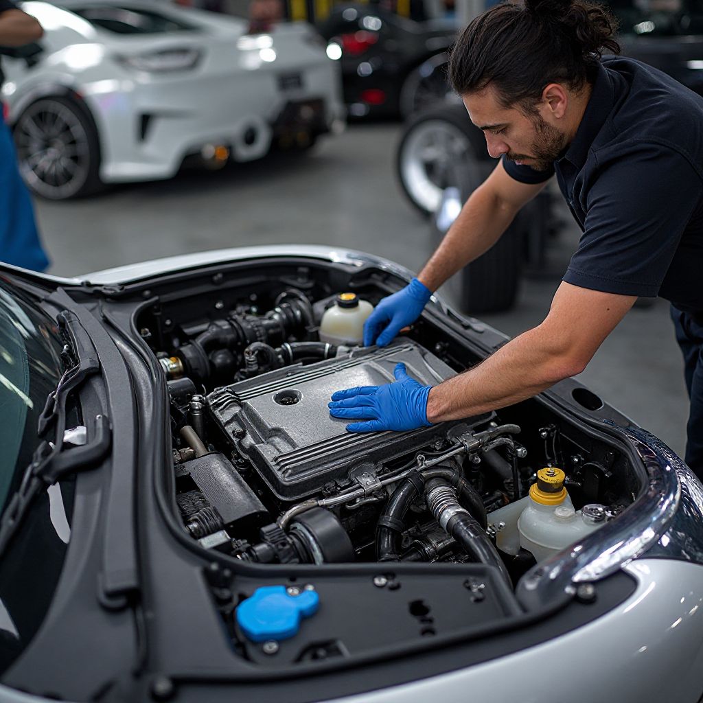 Curățare compartiment motor