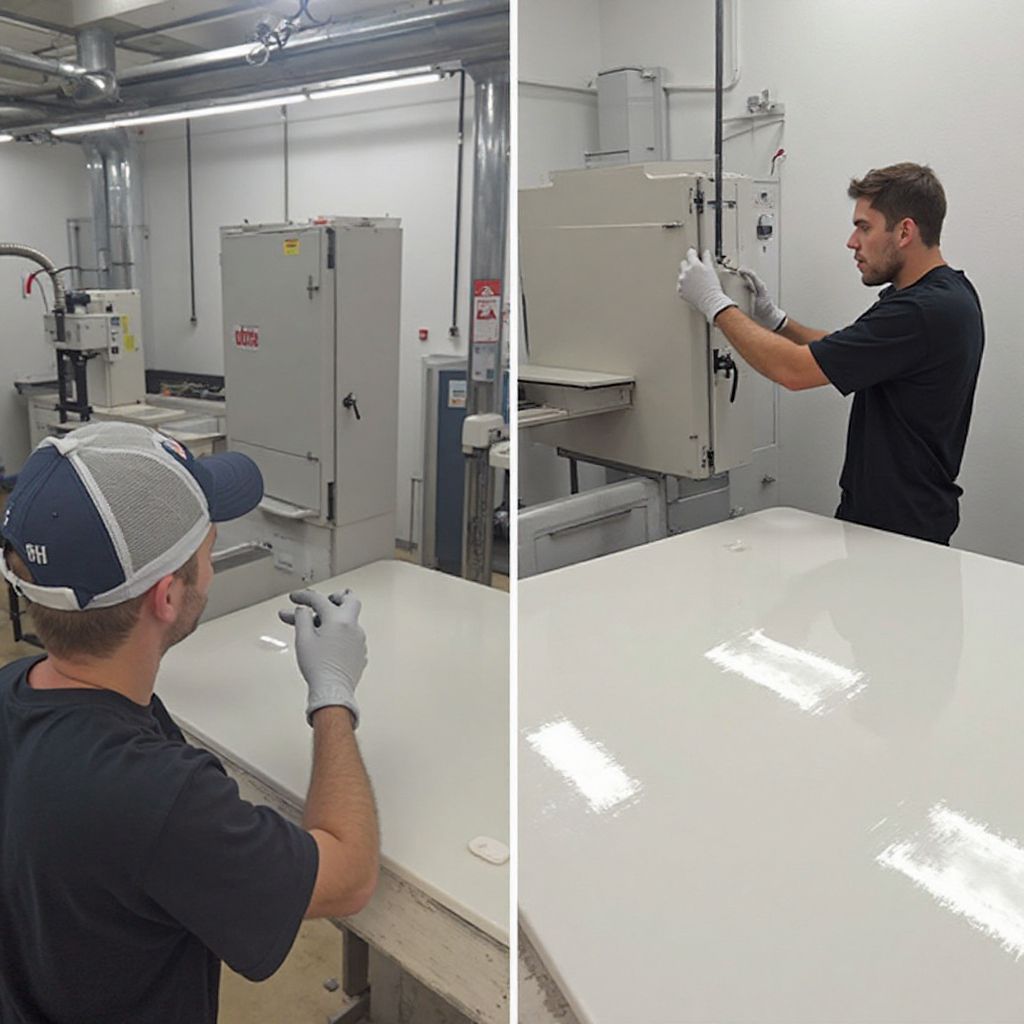 Demonstrație protecție ceramică